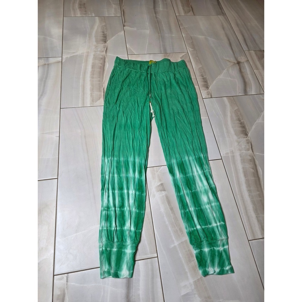 Green Dragon California Tie Dye Joggers Lounge Pants Green Womens Large L
